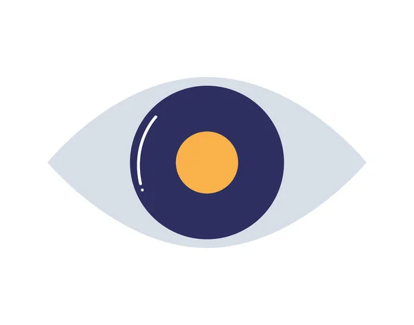 Синій дизайн очей — стоковий вектор