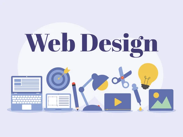 Αφίσα web design — Διανυσματικό Αρχείο