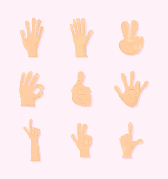 Paquet de main gauche — Image vectorielle