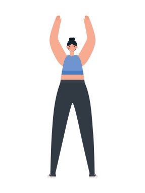 Güzel bir kadın esniyor.