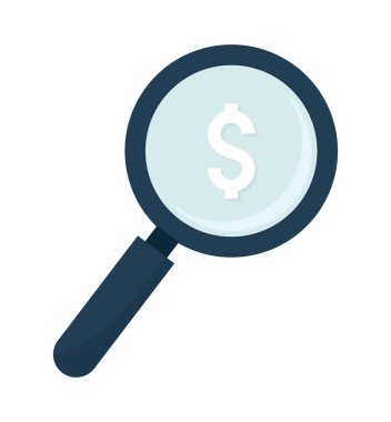 Büyütme cam illüstrasyonu