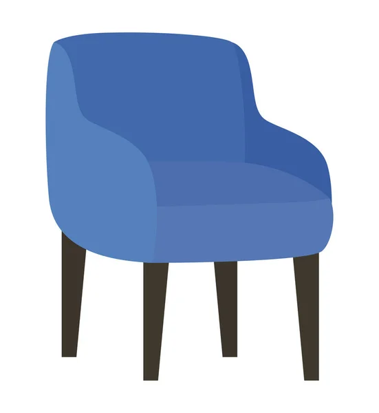 Синий дизайн кресла — стоковый вектор