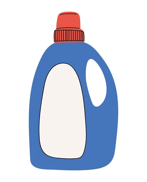Bouteille de désinfectant bleue — Image vectorielle