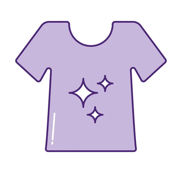 Skinande lila skjorta — Stock vektor
