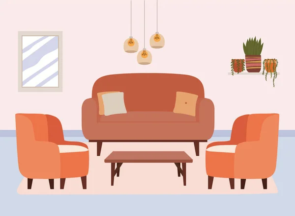 Design confortable maison — Image vectorielle
