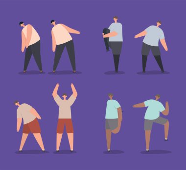 Gerinen bir grup adam.