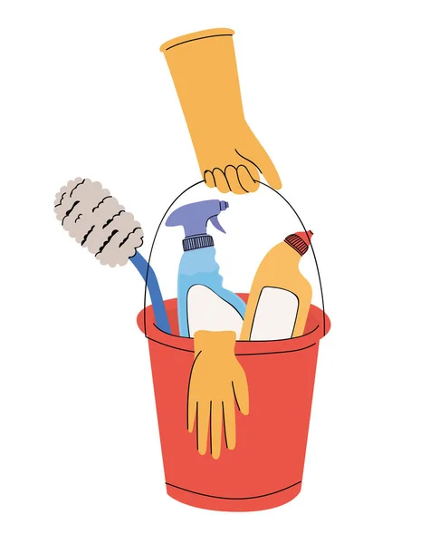 Design ícones de limpeza — Vetor de Stock