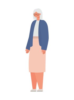 gülümseyen büyükanne temsilcisi