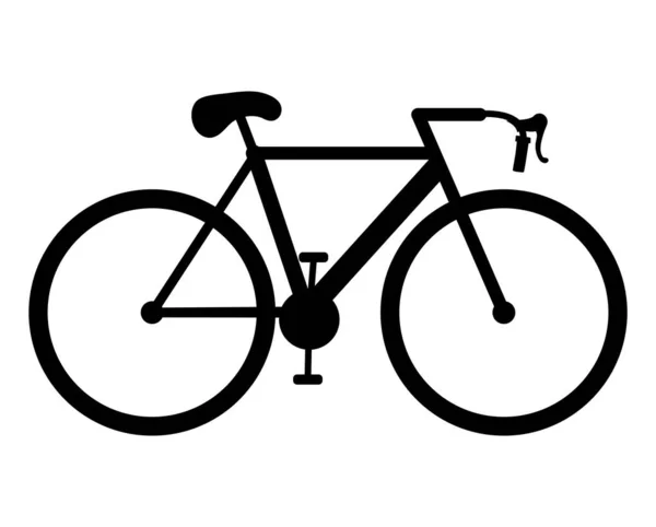 Schwarzes Fahrraddesign — Stockvektor
