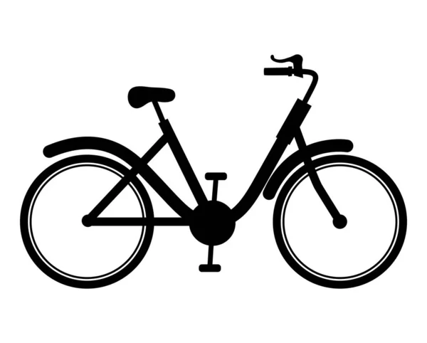 Svart cykel representation — Stock vektor