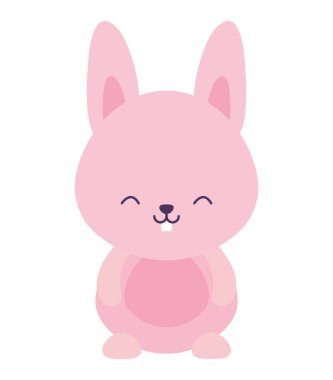 Şirin pembe tavşan