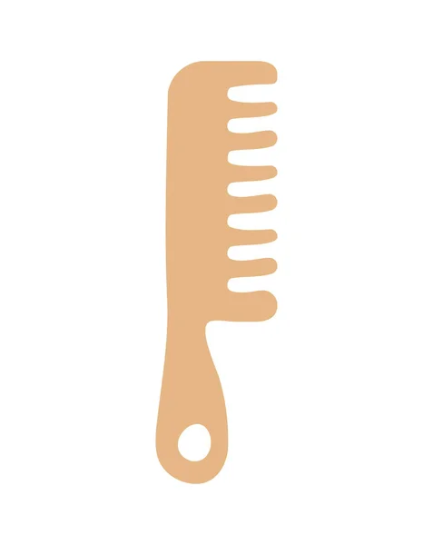 Conception de brosse à cheveux en bois — Image vectorielle