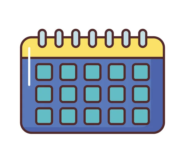 Illustrazione calendario personale — Vettoriale Stock