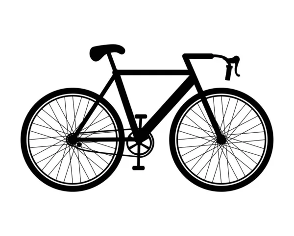Design de silhouette de vélo — Image vectorielle