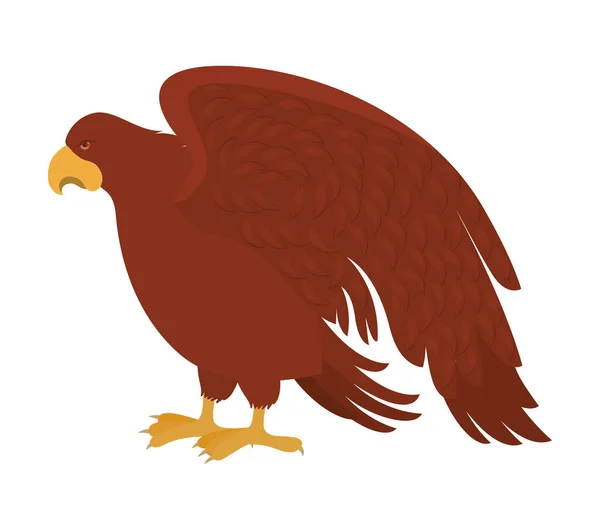 Diseño de águila marrón — Vector de stock