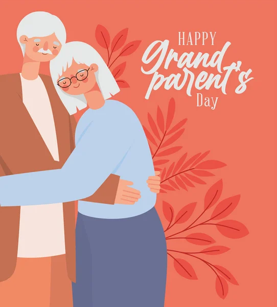 Pretty grandparents day design — стоковый вектор