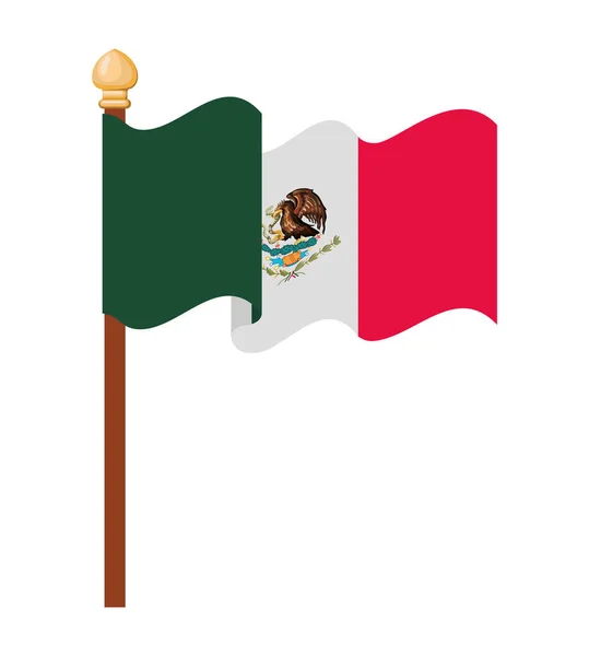 Design da bandeira mexicana —  Vetores de Stock