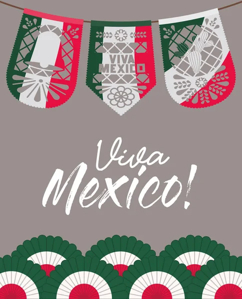 Affisch av viva mexico — Stock vektor