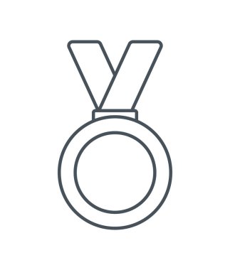 Madalya siluet simgesi