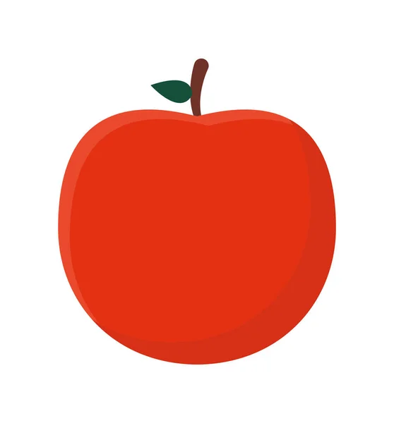 Healthy red apple — Stock Vector