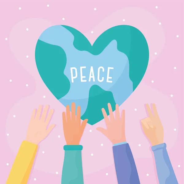 World in peace — Stock Vector
