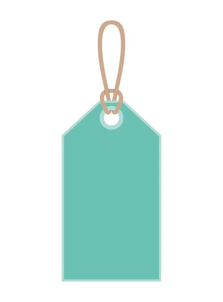 Light blue tag — Stock Vector