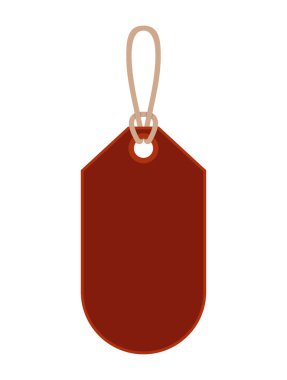 koyu kırmızı etiket