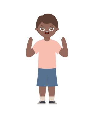 kızgın genç çocuk.