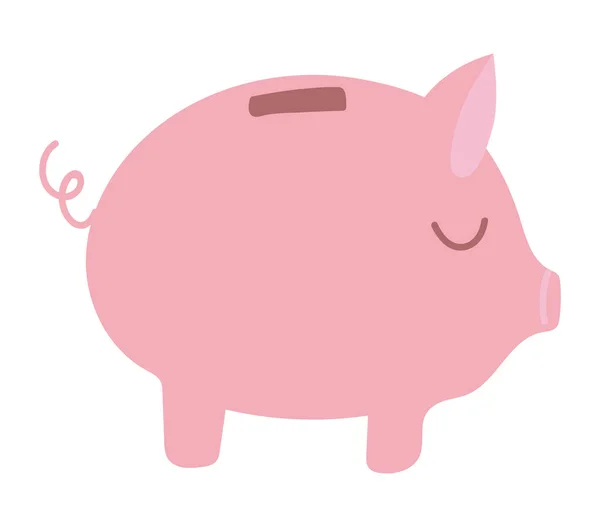 Pink piggy design — Stock Vector