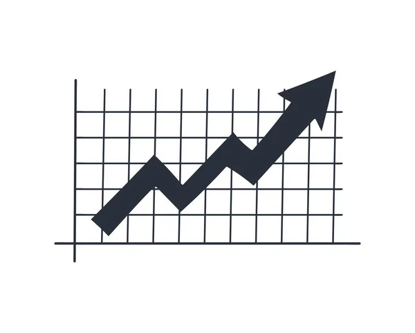 Illustration zur Wirtschaftsgrafik — Stockvektor