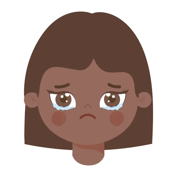 Smutná dívka design — Stockový vektor