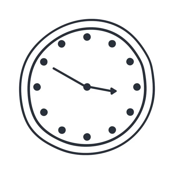 Uhr Silhouette Design — Stockvektor