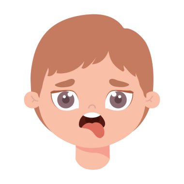 İğrenmiş genç bir adam.