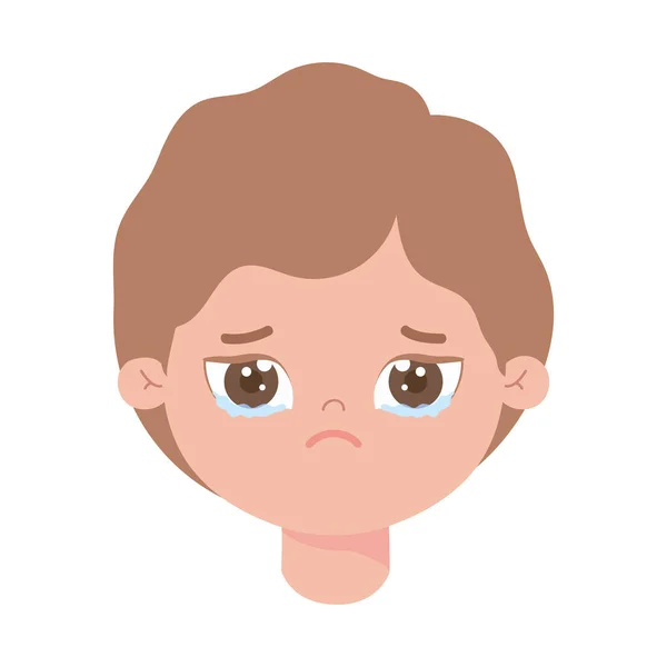 Smutné dítě — Stockový vektor