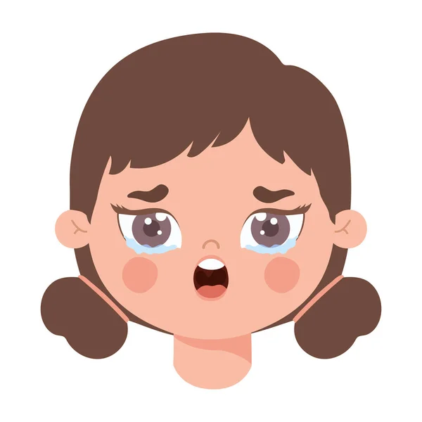 Junge Frau weint — Stockvektor