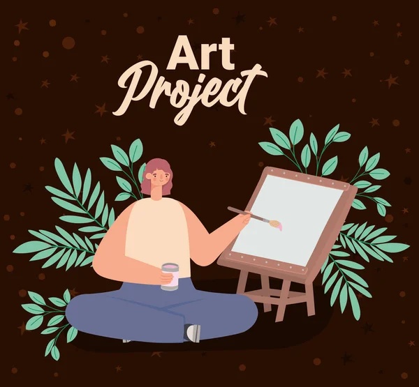 Art project illustration — Stockvector