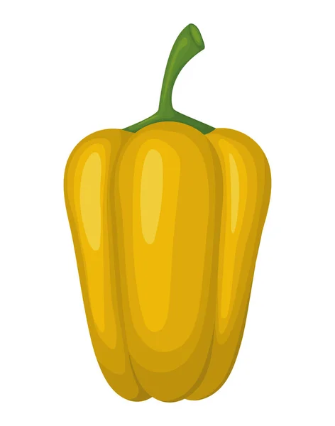 Pimiento amarillo sano — Archivo Imágenes Vectoriales