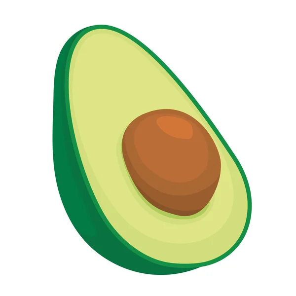 Avocadoscheiben-Design — Stockvektor