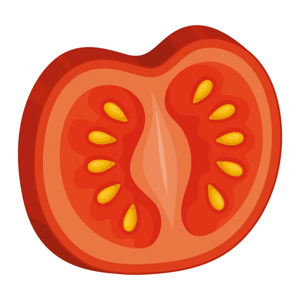 Ilustração de fatia de tomate — Vetor de Stock