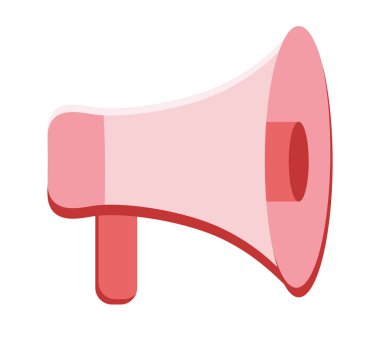 pembe megafon tasarımı