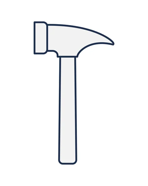 Conception de marteau gris — Image vectorielle