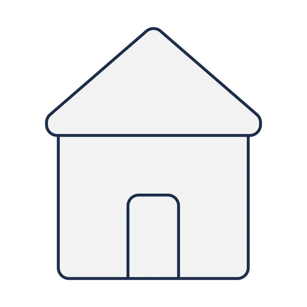 Diseño de casa gris — Vector de stock
