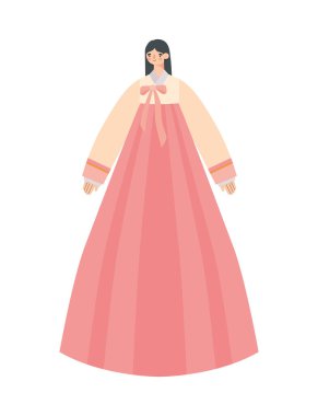 Koreli kadın çizimi