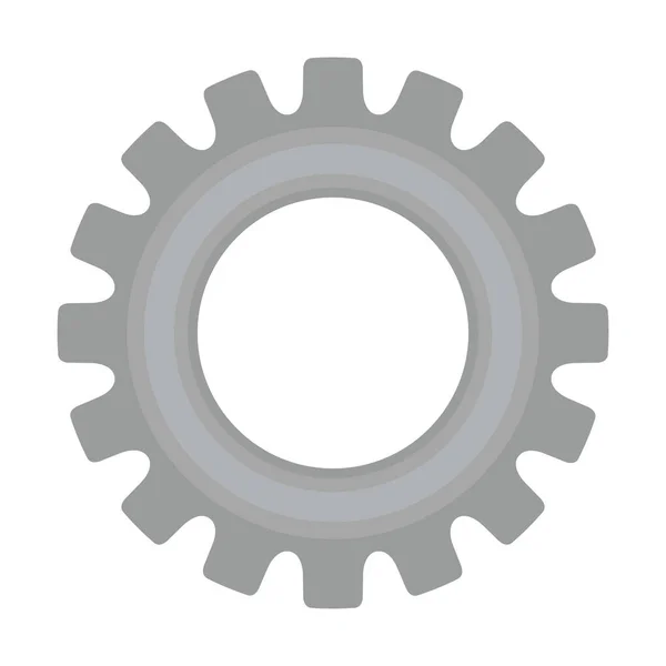 Grijze gear wheel — Stockvector