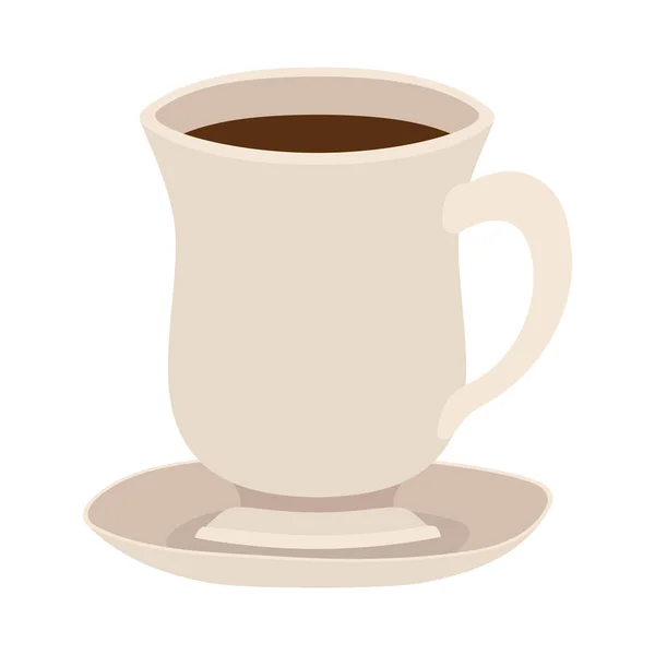 Xícara de café bege —  Vetores de Stock