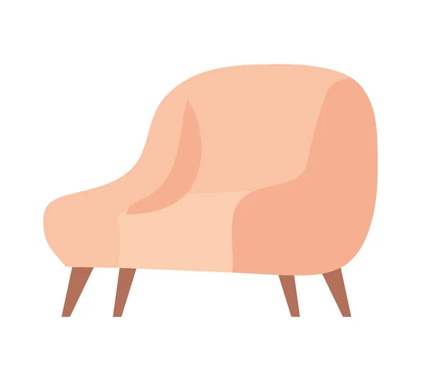 Beige armchair design — Wektor stockowy