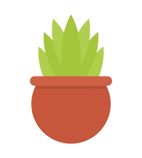 Planta på kruka — Stock vektor