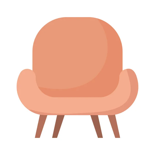 Beige chair design — Wektor stockowy