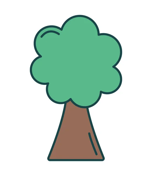 Güzel ağaç simgesi — Stok Vektör