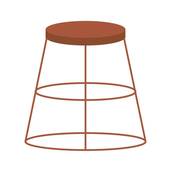 Metalic chair design — Vetor de Stock